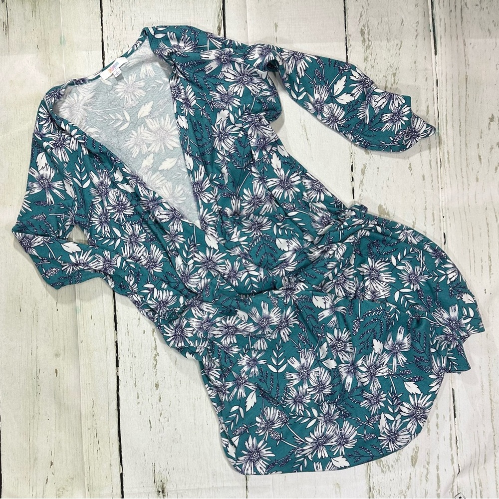 Lularoe floral duster cardigan size L